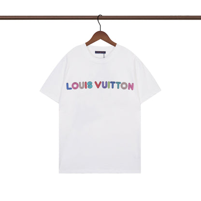 T-Shirt mit unregelmäßigem Buchstaben-Print