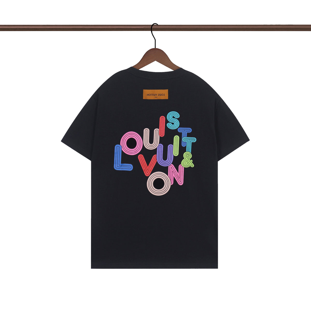 T-Shirt mit unregelmäßigem Buchstaben-Print