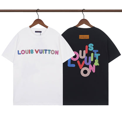 T-Shirt mit unregelmäßigem Buchstaben-Print