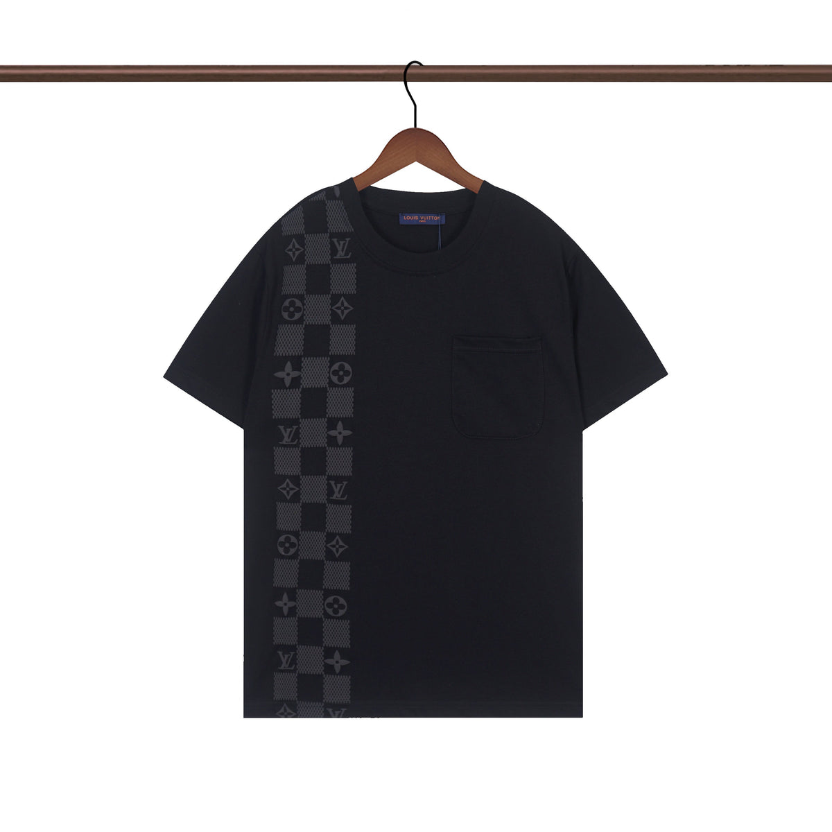 Modisches asymmetrisches Schachbrett-T-Shirt