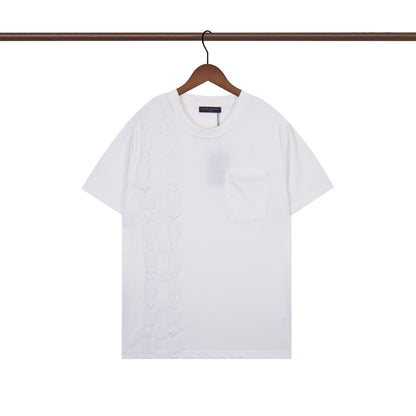 Modisches asymmetrisches Schachbrett-T-Shirt