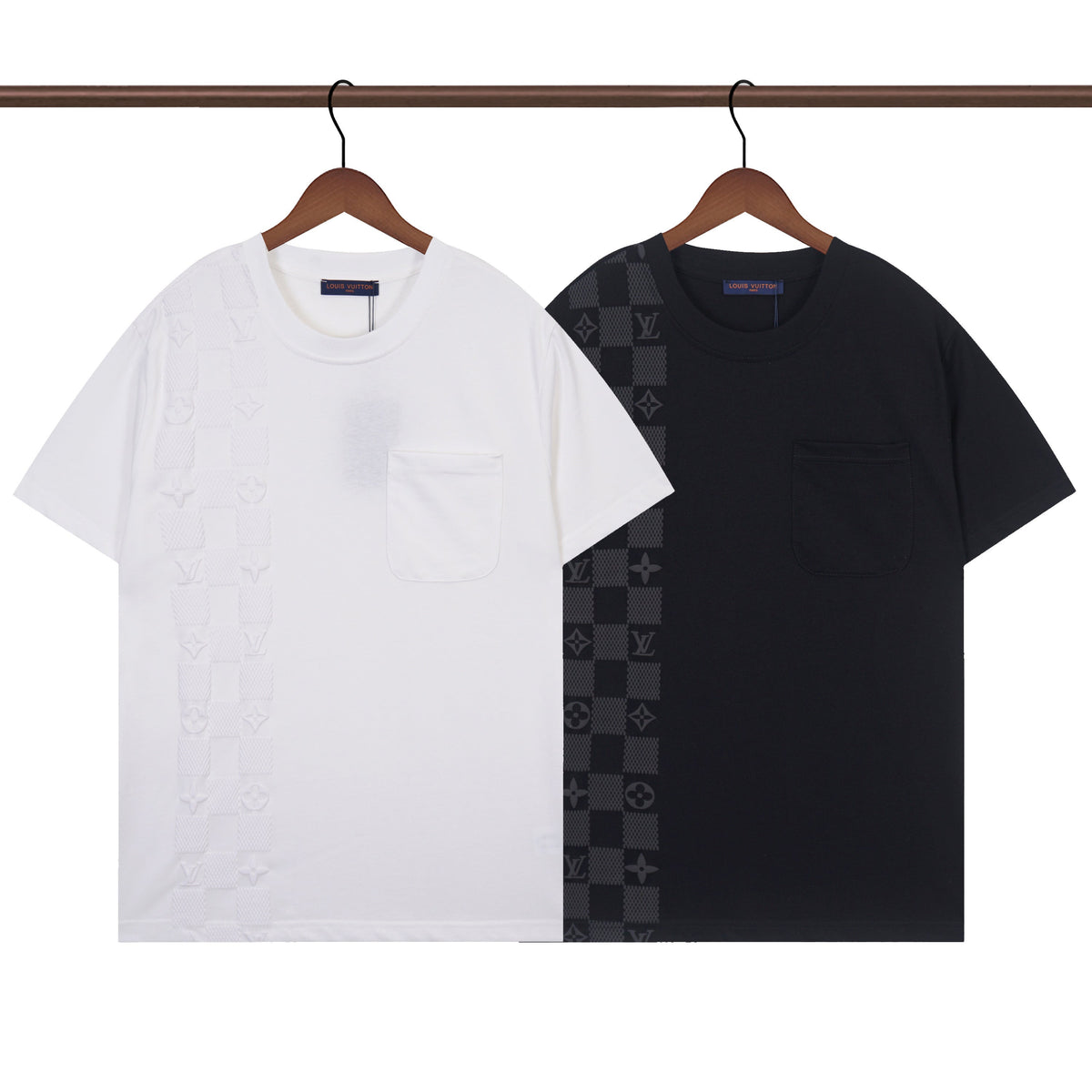 Modisches asymmetrisches Schachbrett-T-Shirt