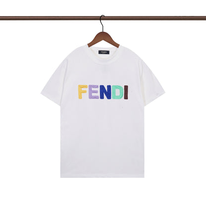 Regenbogen Buchstabe F Print T-Shirt