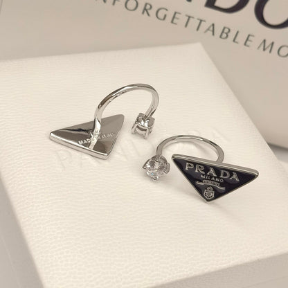 Dreiecksymbol Kristall Offener Ring
