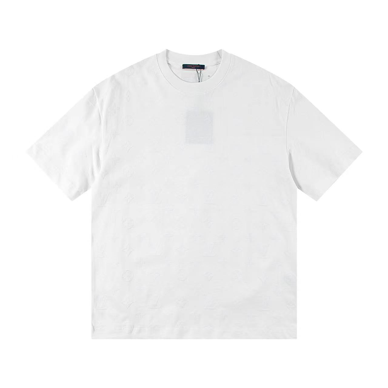 Klassisches T-Shirt mit geprägtem Muster