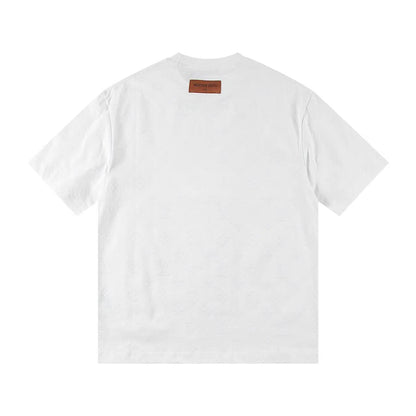 Klassisches T-Shirt mit geprägtem Muster