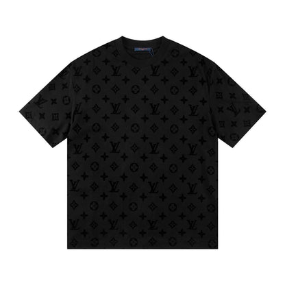 Klassisches T-Shirt mit geprägtem Muster