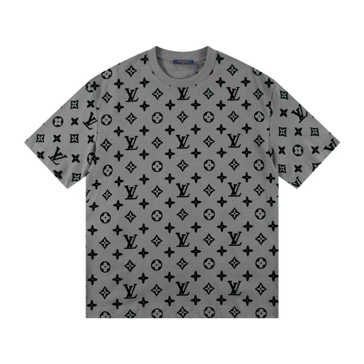 Klassisches T-Shirt mit geprägtem Muster