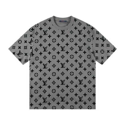 Klassisches T-Shirt mit geprägtem Muster