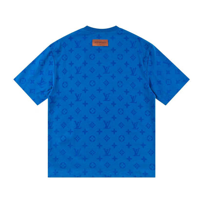 Klassisches T-Shirt mit geprägtem Muster