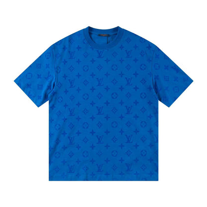 Klassisches T-Shirt mit geprägtem Muster