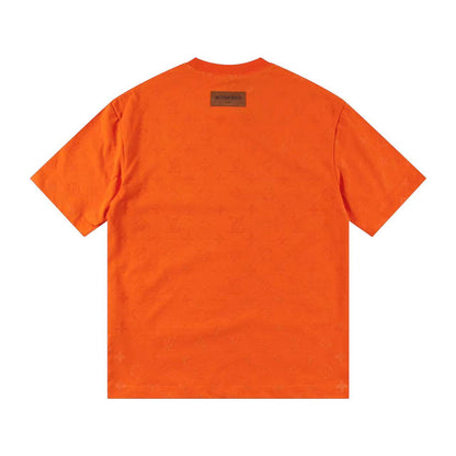 Klassisches T-Shirt mit geprägtem Muster