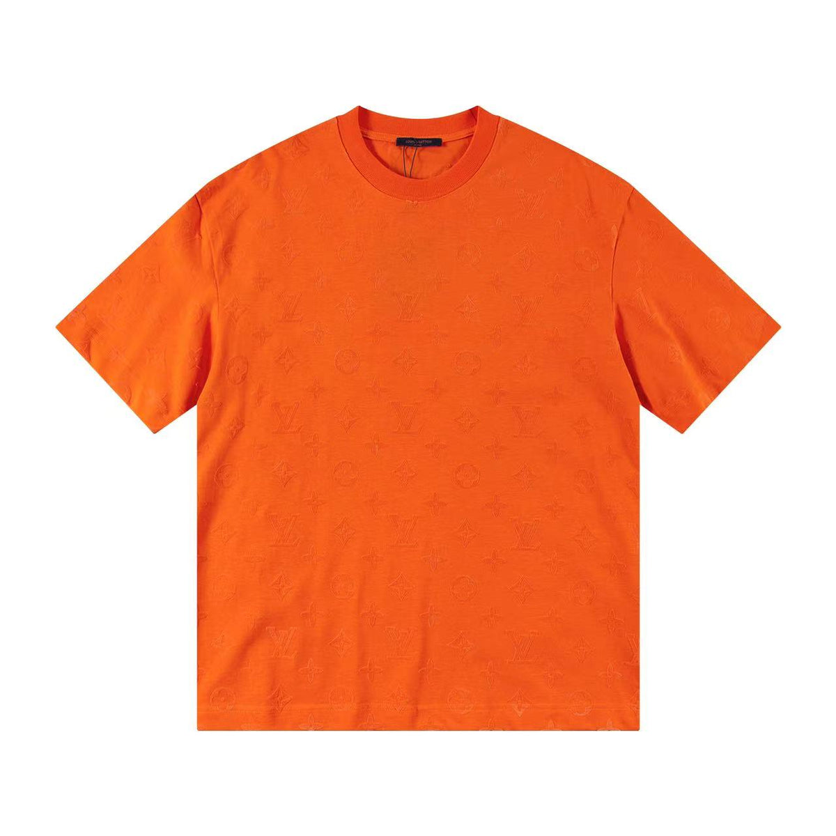 Klassisches T-Shirt mit geprägtem Muster