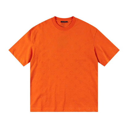 Klassisches T-Shirt mit geprägtem Muster