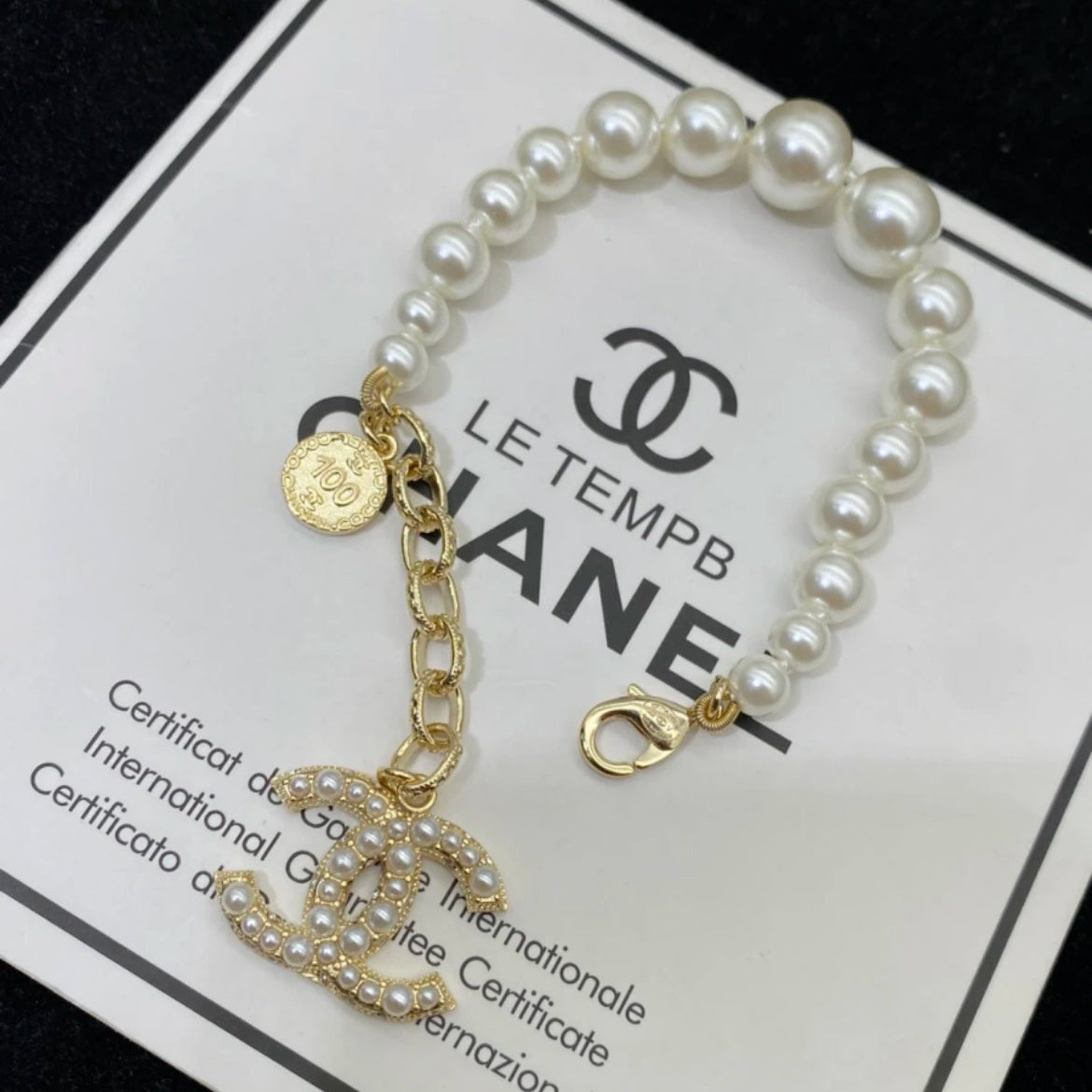 Mode Elegantes Perlenarmband