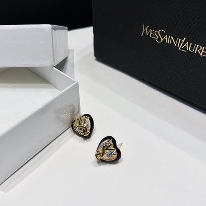 Elegante Strass-Ohrstecker „Love“