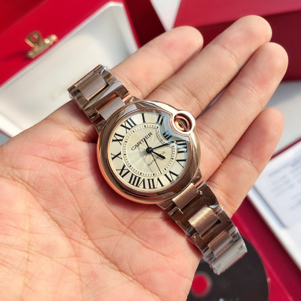Steel Mechanical Watch 11 Style Options Crystal Marker Design Elegant Luxury Look