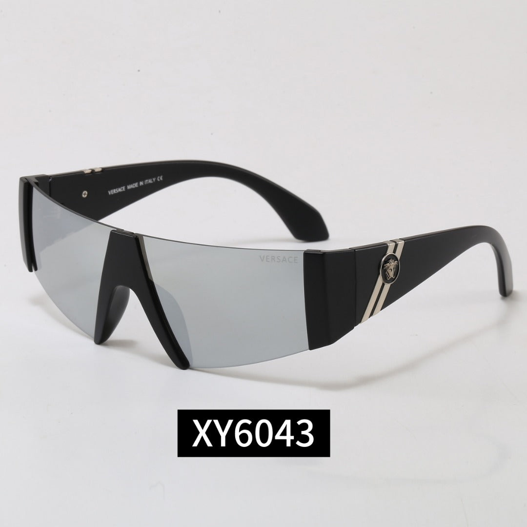 Rimless Shield Sunglasses 7 Style Options Vintage Medallion Design Y2K Fashion Luxury Look XY6043