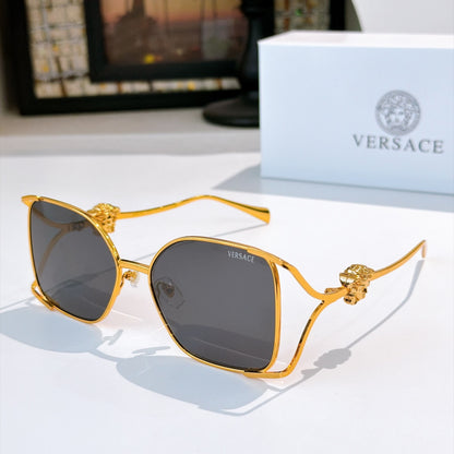 6 Color Hollow Square Metal Sunglasses - VE1874
