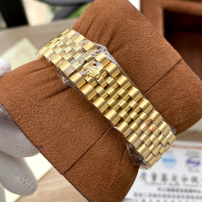 Classic Stainless Steel Luxury Dress Watch – 5-Color Dial Collection with Crystal Markers, Elegant Gold & Two-Tone Finishes