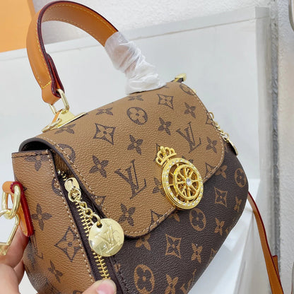Monogram Metal Crown Tote Bag