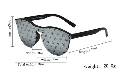 Oval Watermark Unisex Sunglasses