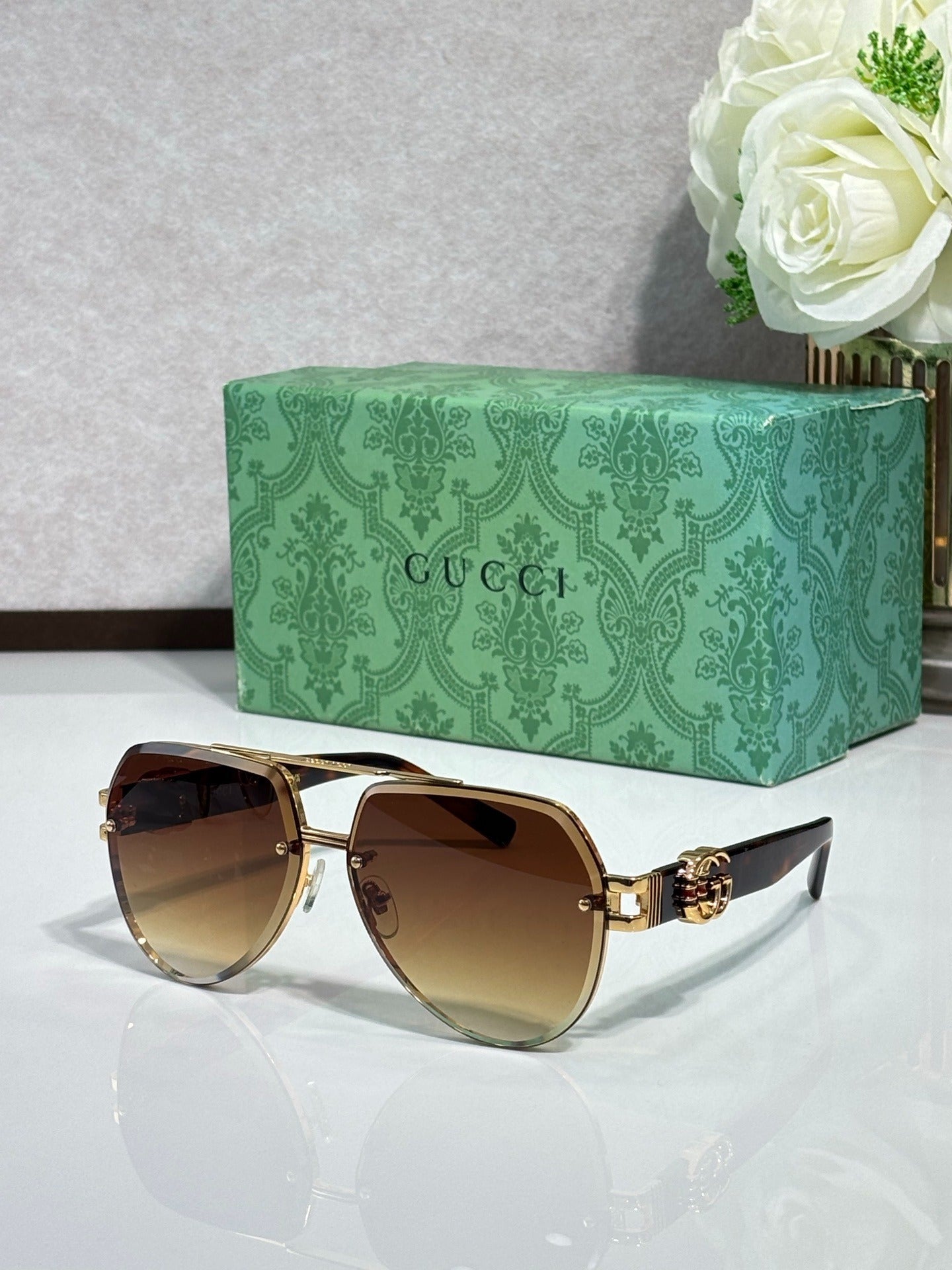 7 Color Rimless Round Sunglasses 1595