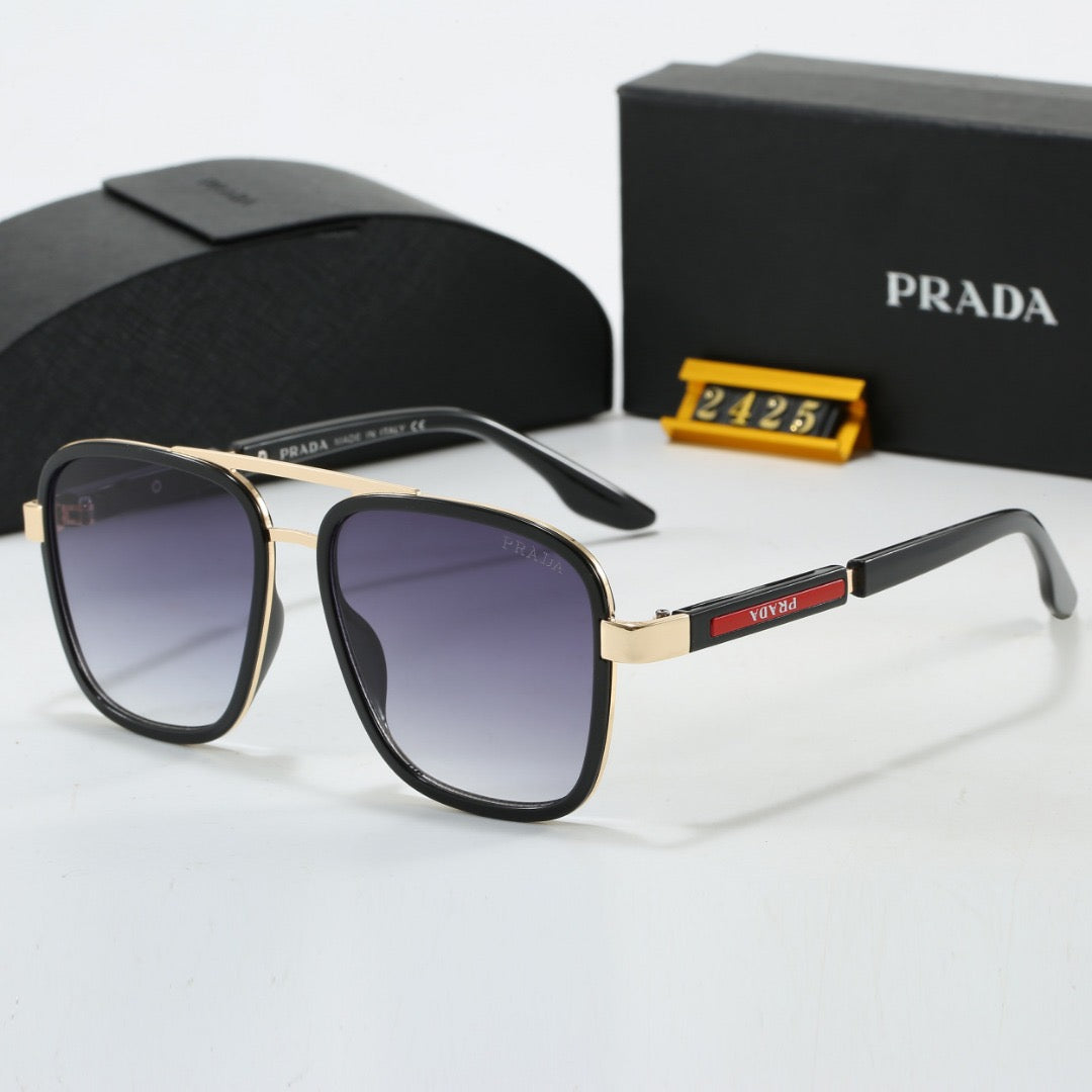 Two-tone metal sunglasses