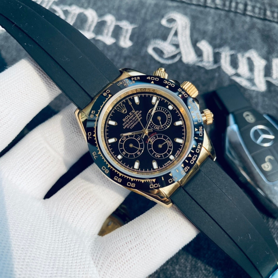 Premium Stainless Steel Mechanical Chronograph Watch 6 Color Options Classic Sport Luxury Style