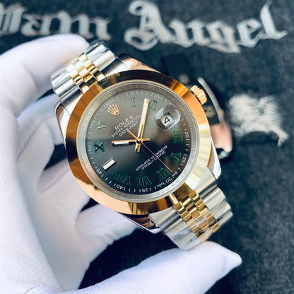 Premium Stainless Steel Mechanical Watch 7 Color Options Classic Luxury Style