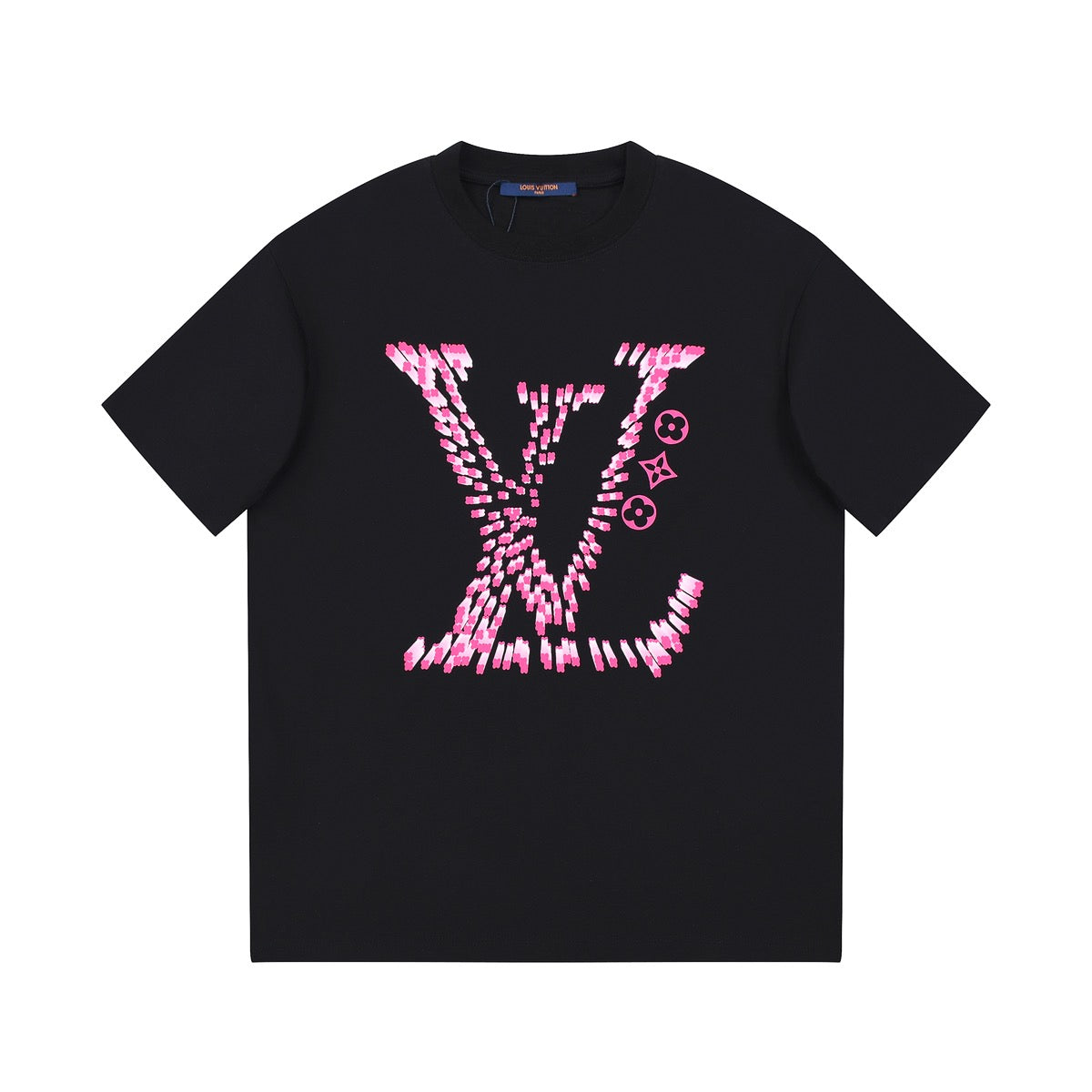 Pinkes T-Shirt mit klassischem Aufdruck