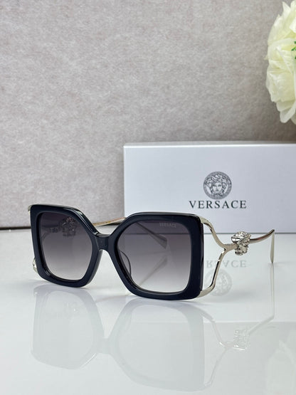 6 Color Square Chain Temple Sunglasses - VE4502U