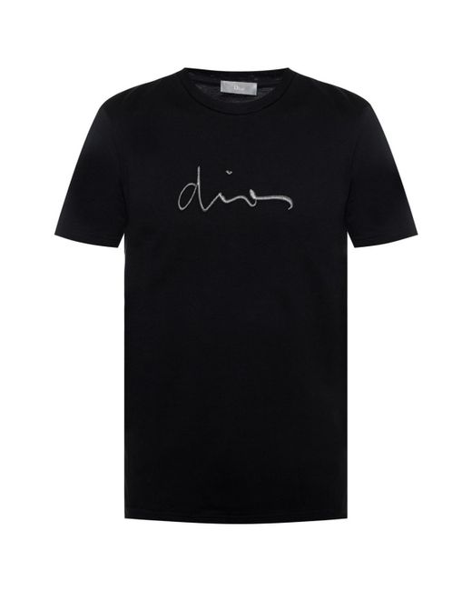 Klassisches schwarzes T-Shirt mit Aufdruck