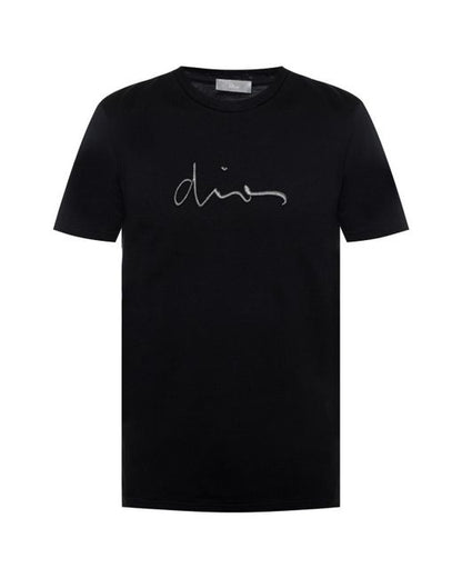 Klassisches schwarzes T-Shirt mit Aufdruck