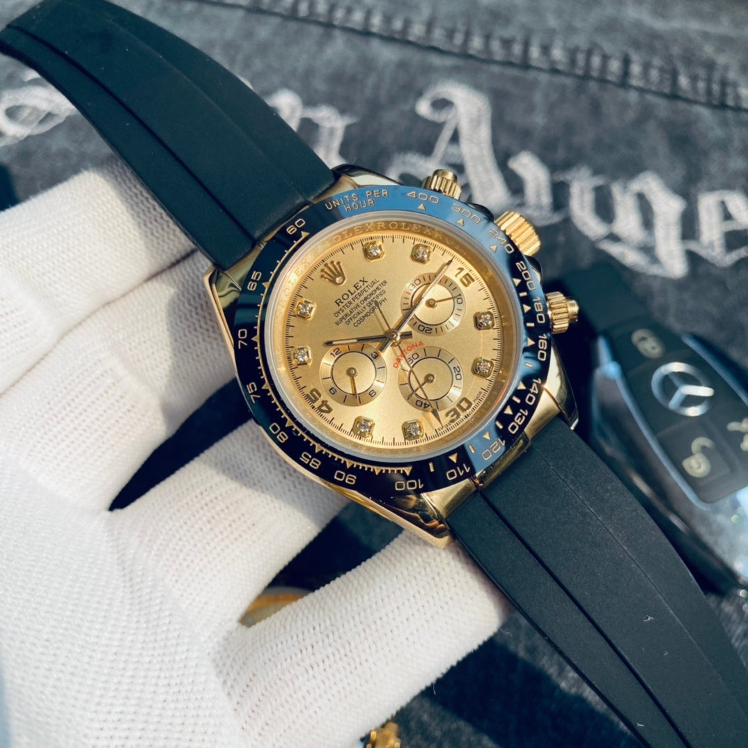 Premium Stainless Steel Mechanical Chronograph Watch 6 Color Options Classic Sport Luxury Style