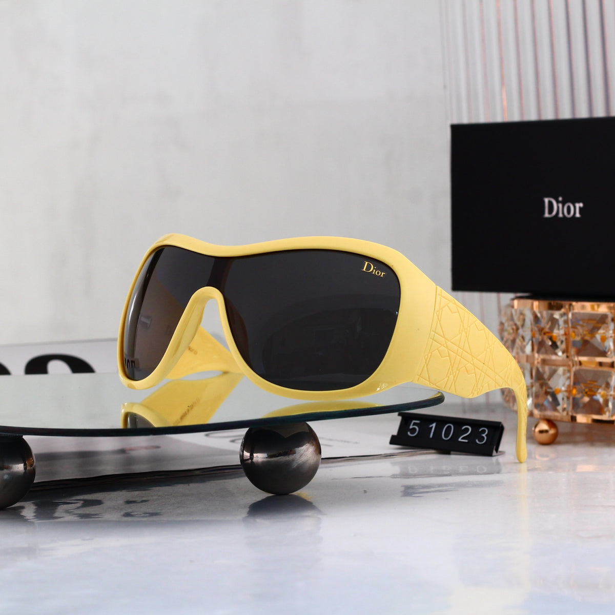 9 Color Futuristic Shield Sunglasses - 51023