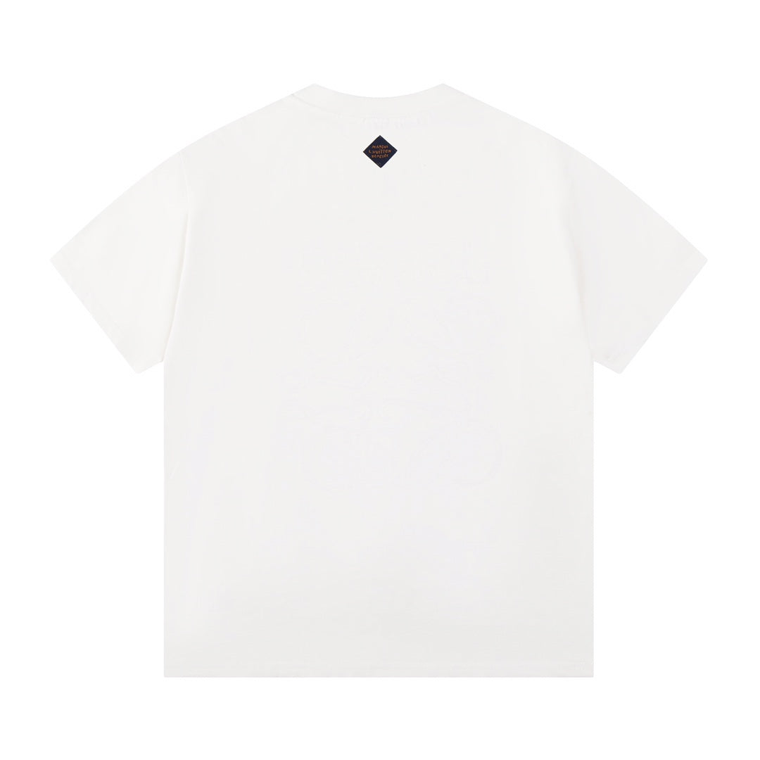 2025FW T-Shirt mit Buchstaben-Print