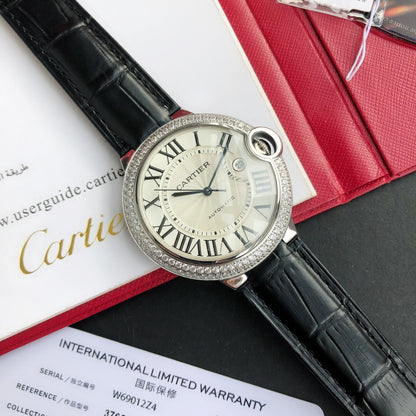 Premium Stainless Steel Mechanical Watch 11 Style Options Crystal Bezel Roman Numeral Design Luxury Look