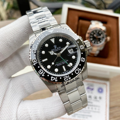 5-Style Luxury Collection (Silver, Gold, Rose Gold & Two-Tone), Classic Sport GMT Style