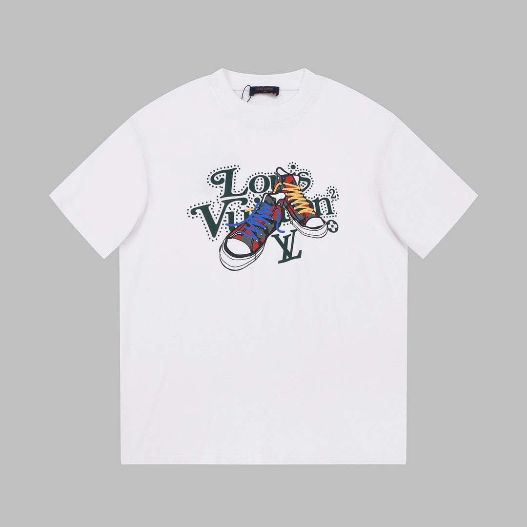 Schuhe Print T-Shirt