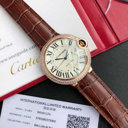 Premium Stainless Steel Mechanical Watch 11 Style Options Crystal Bezel Roman Numeral Design Luxury Look