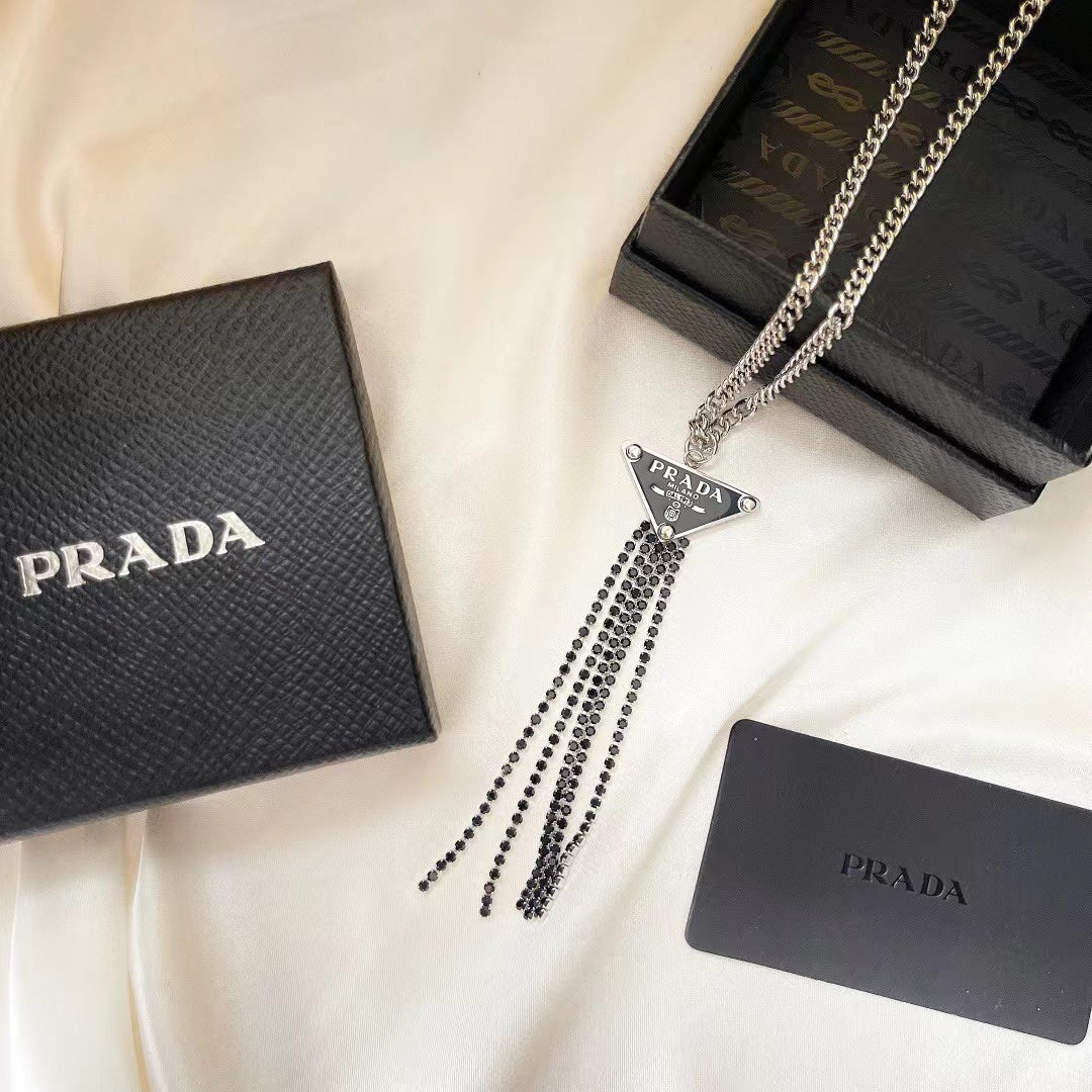 Triangle Tassel Necklace