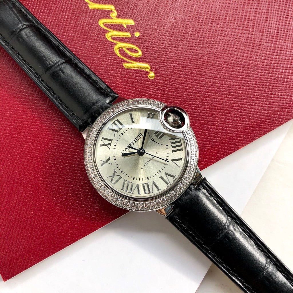 Premium Stainless Steel Mechanical Watch 4 Style Options Crystal Marker Design Elegant Luxury Look