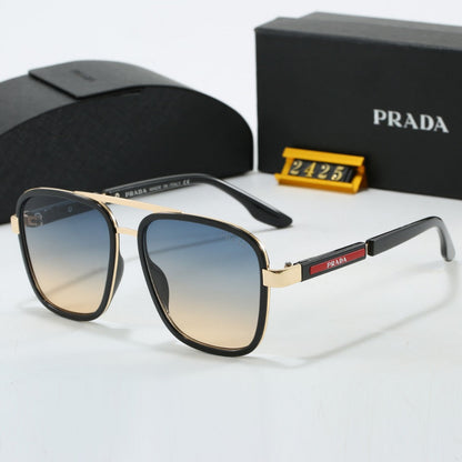 Two-tone metal sunglasses