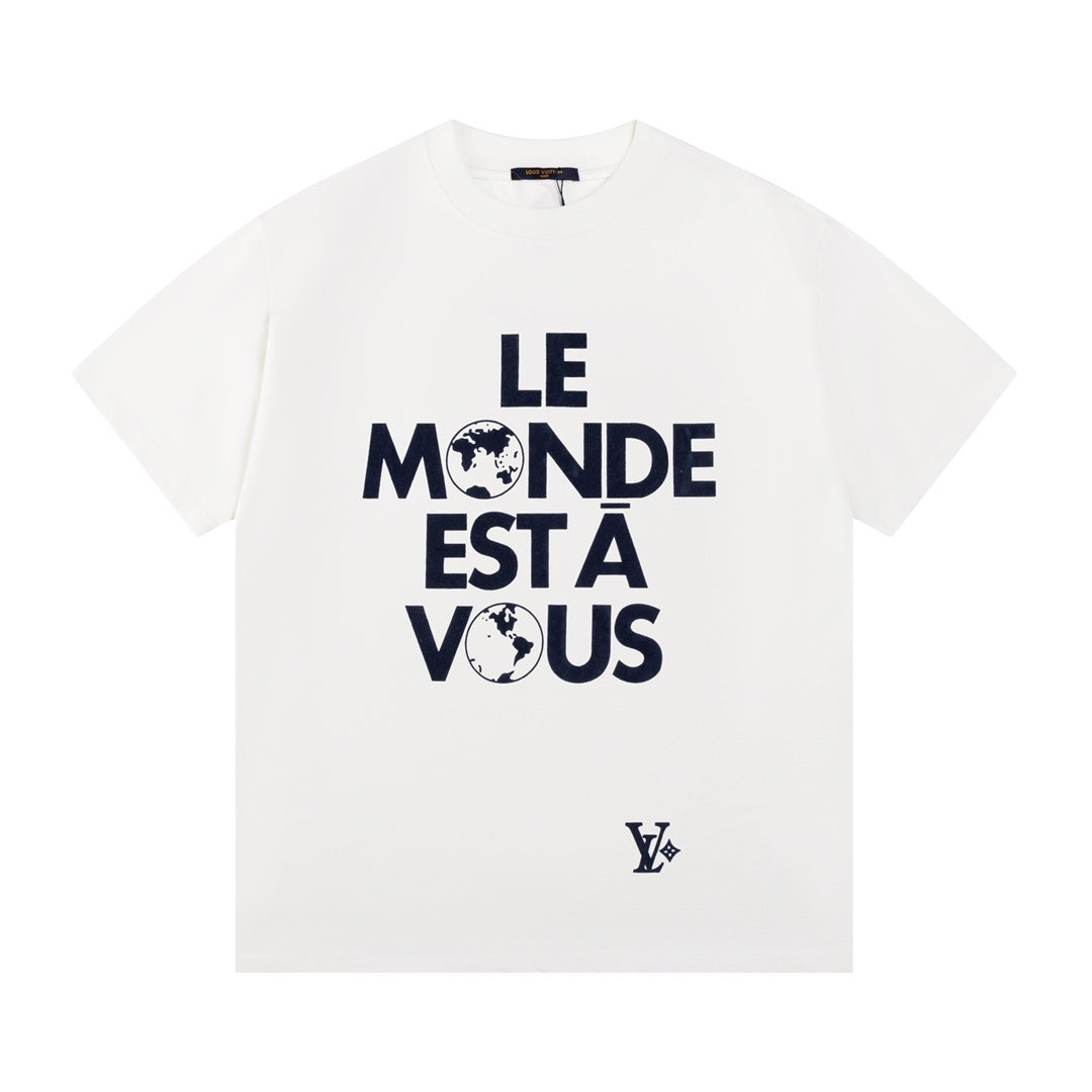 2025FW T-Shirt mit Buchstaben-Print