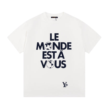 2025FW T-Shirt mit Buchstaben-Print
