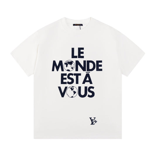 2025FW T-Shirt mit Buchstaben-Print