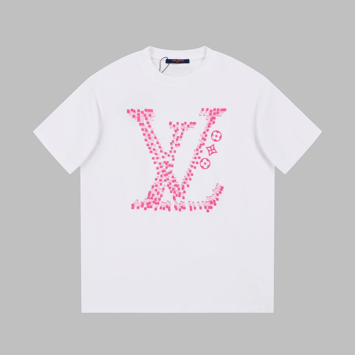 Pinkes T-Shirt mit klassischem Aufdruck