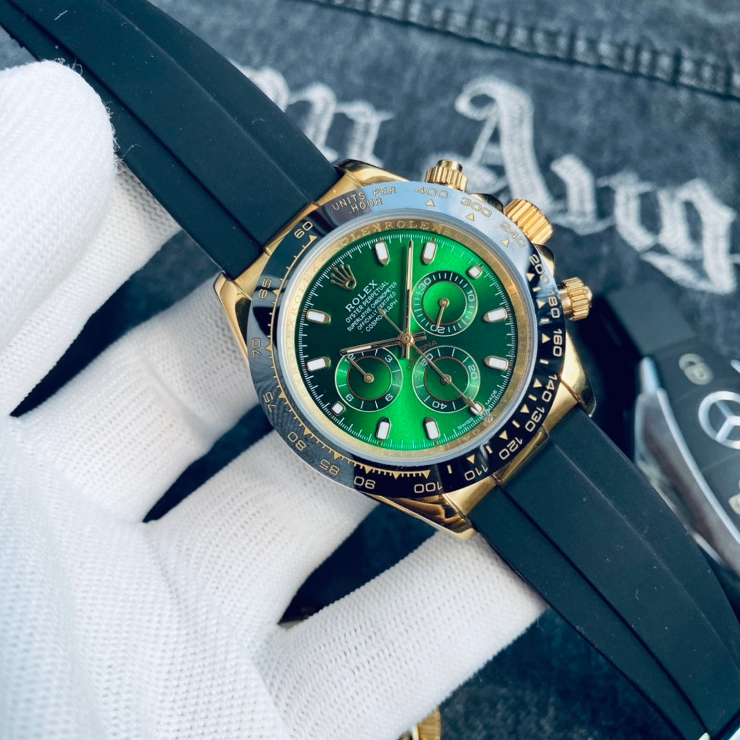 Premium Stainless Steel Mechanical Chronograph Watch 6 Color Options Classic Sport Luxury Style