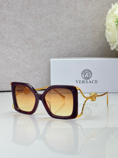 6 Color Square Chain Temple Sunglasses - VE4502U